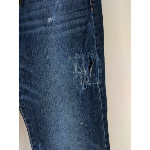 American Eagle Jeans Women's Size 6 Original Boot Destroyed - Picture 4 of 10